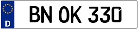 Truck License Plate